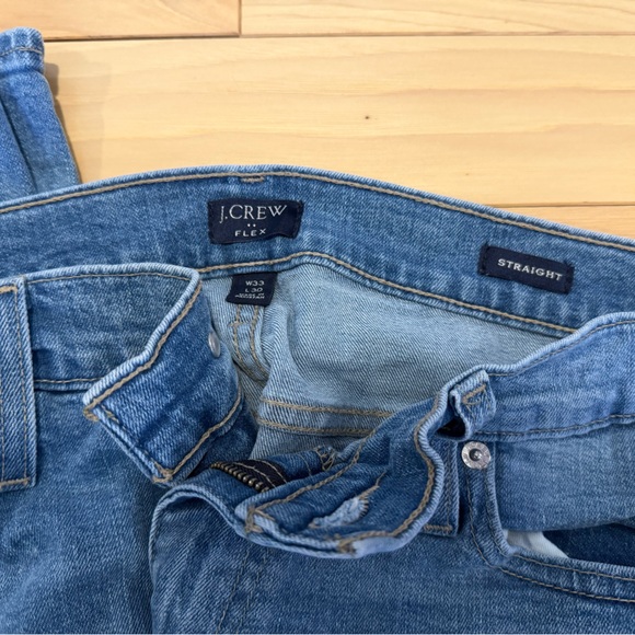 J. Crew Flex 33x30 Men's Classic Denim Straight Jeans - Picture 2 of 4
